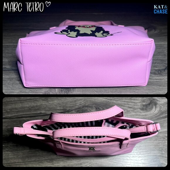 Marc Tetro Yorkie 100% Vegan Handbag Crossbody Small Tote Pink NWOT - Picture 11 of 11